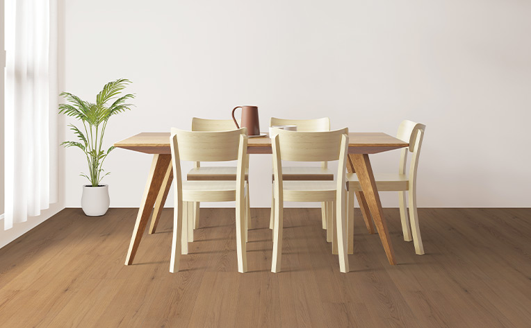 vinyl living room with chairs